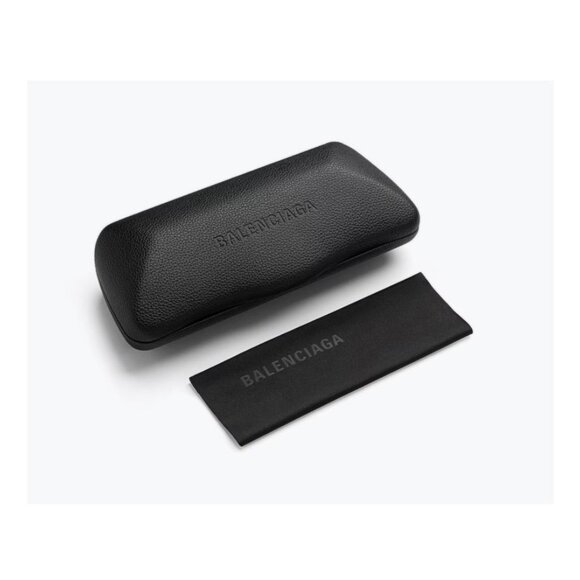 NEW BALENCIAGA EYEGLASSES BB0062O 001 WOMEN BLACK SQUARE EYEWEAR - Picture 3 of 3